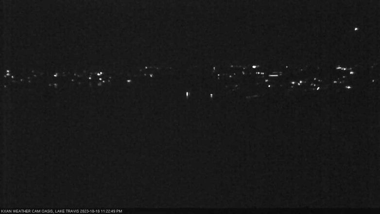 Lake Travis webcam, October 16, 2023 11:25 PM CT