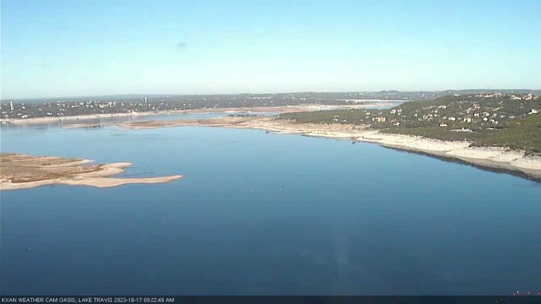 Lake Travis webcam, October 17, 2023 9:25 AM CT