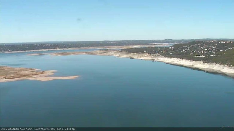 Lake Travis webcam, October 17, 2023 1:45 PM CT