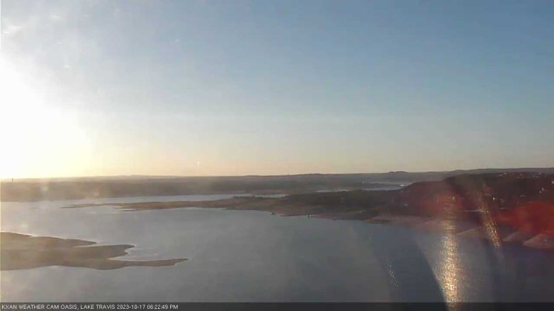 Lake Travis webcam, October 17, 2023 6:25 PM CT
