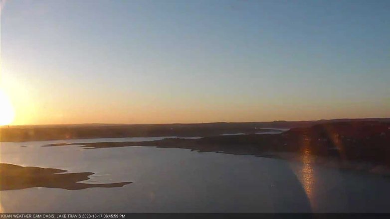 Lake Travis webcam, October 17, 2023 6:45 PM CT