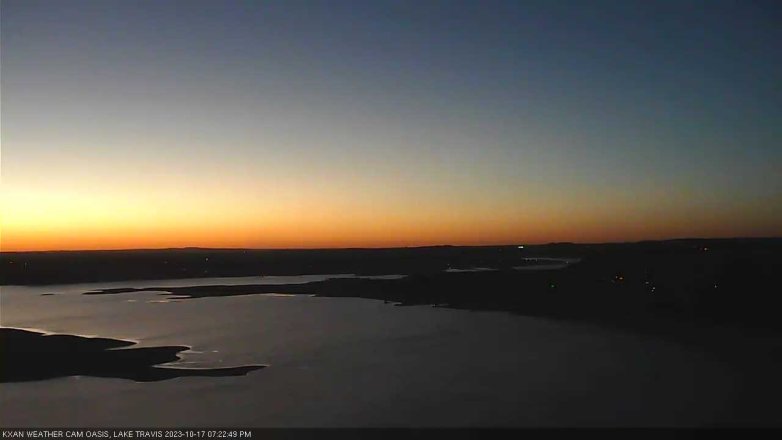 Lake Travis webcam, October 17, 2023 7:25 PM CT