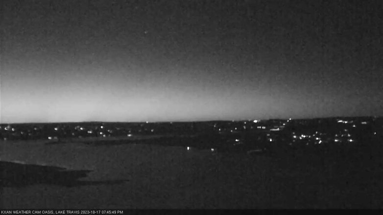 Lake Travis webcam, October 17, 2023 7:45 PM CT