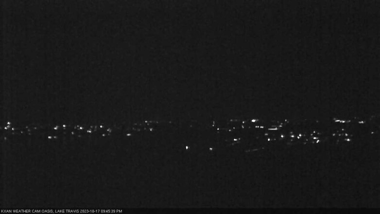 Lake Travis webcam, October 17, 2023 9:45 PM CT
