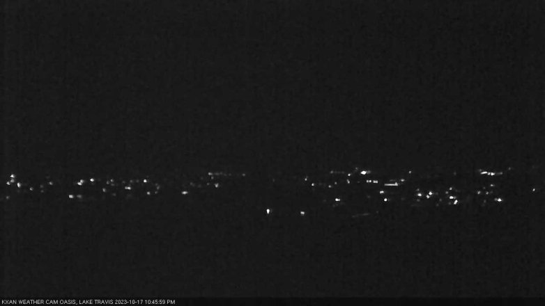 Lake Travis webcam, October 17, 2023 10:45 PM CT