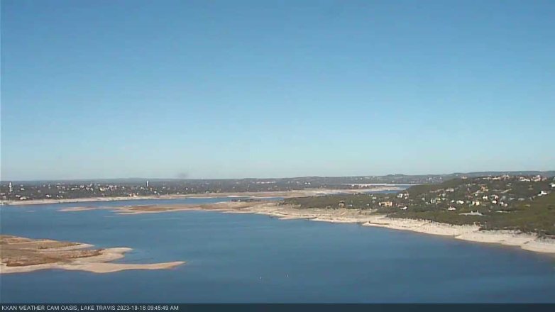 Lake Travis webcam, October 18, 2023 9:45 AM CT