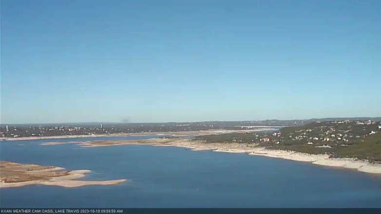 Lake Travis webcam, October 18, 2023 10:00 AM CT