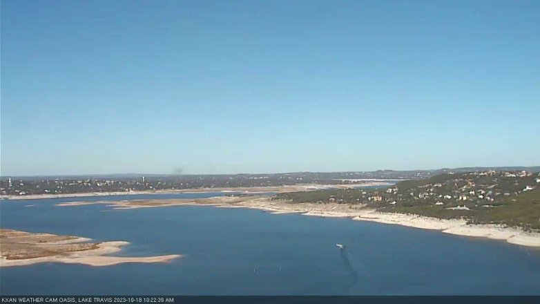 Lake Travis webcam, October 18, 2023 10:25 AM CT