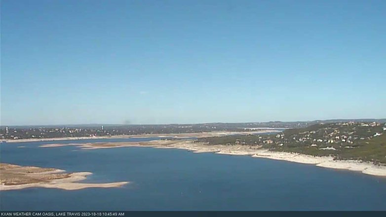 Lake Travis webcam, October 18, 2023 10:45 AM CT