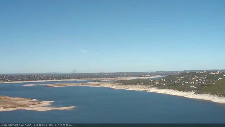 Lake Travis webcam, October 18, 2023 11:00 AM CT