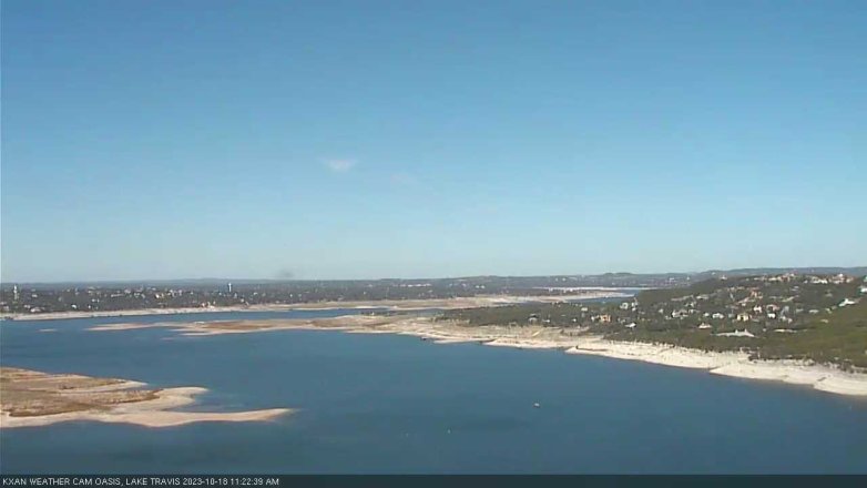 Lake Travis webcam, October 18, 2023 11:25 AM CT