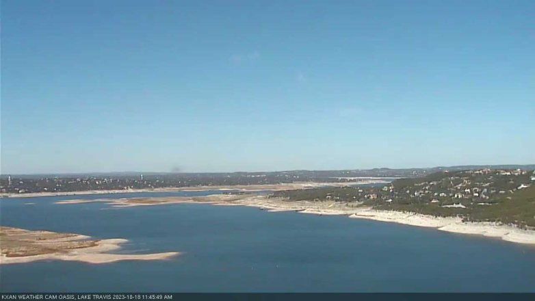 Lake Travis webcam, October 18, 2023 11:45 AM CT