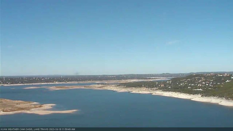 Lake Travis webcam, October 18, 2023 12:00 PM CT