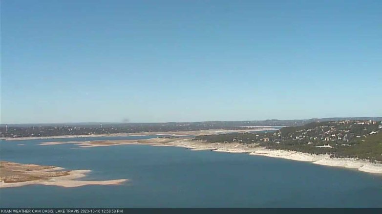Lake Travis webcam, October 18, 2023 1:00 PM CT