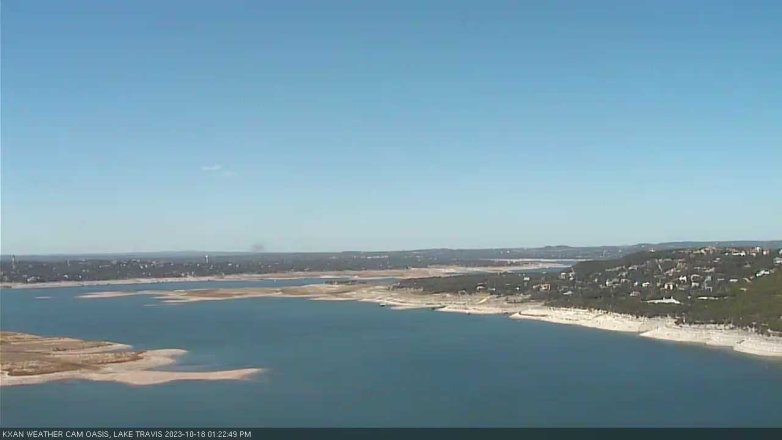 Lake Travis webcam, October 18, 2023 1:25 PM CT