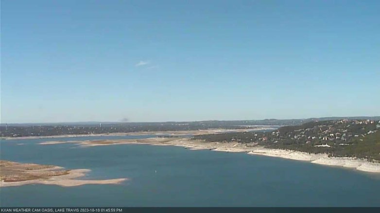 Lake Travis webcam, October 18, 2023 1:45 PM CT