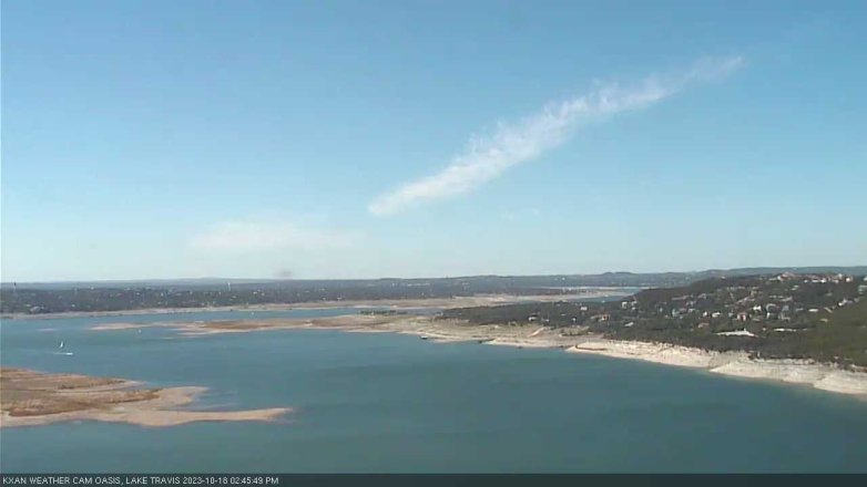 Lake Travis webcam, October 18, 2023 2:45 PM CT