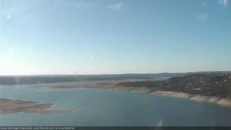 Lake Travis webcam, October 18, 2023 5:00 PM CT