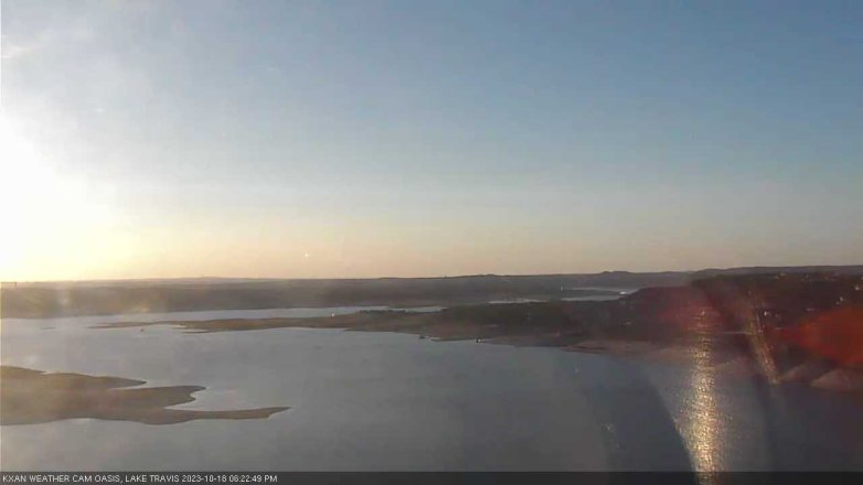 Lake Travis webcam, October 18, 2023 6:25 PM CT
