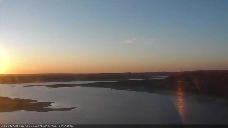 Lake Travis webcam, October 18, 2023 6:45 PM CT