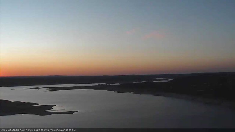 Lake Travis webcam, October 18, 2023 7:00 PM CT