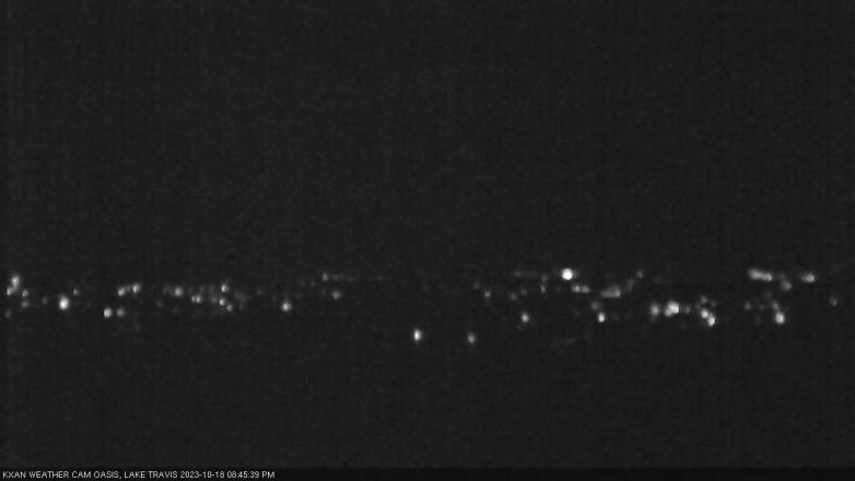 Lake Travis webcam, October 18, 2023 8:45 PM CT