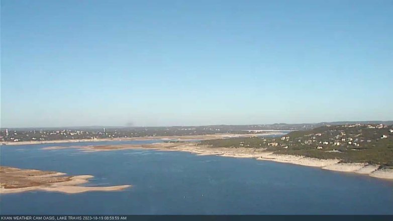 Lake Travis webcam, October 19, 2023 9:00 AM CT
