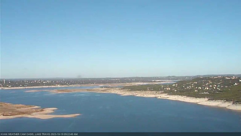 Lake Travis webcam, October 19, 2023 9:25 AM CT