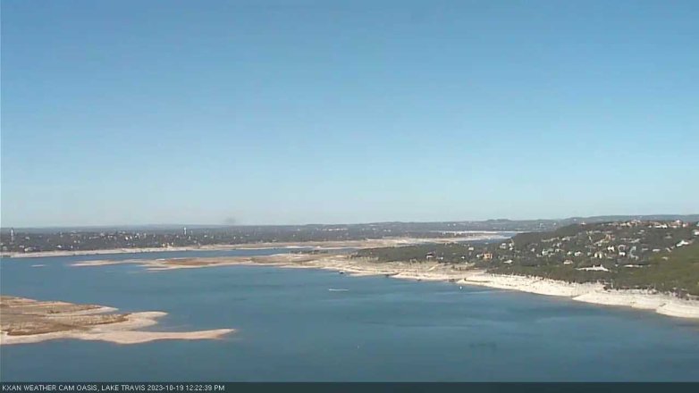 Lake Travis webcam, October 19, 2023 12:25 PM CT