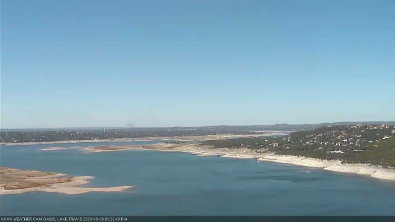 Lake Travis webcam, October 19, 2023 1:25 PM CT