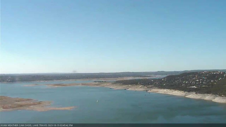 Lake Travis webcam, October 19, 2023 3:45 PM CT
