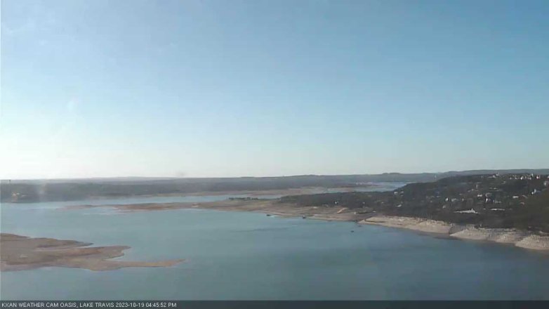 Lake Travis webcam, October 19, 2023 4:45 PM CT