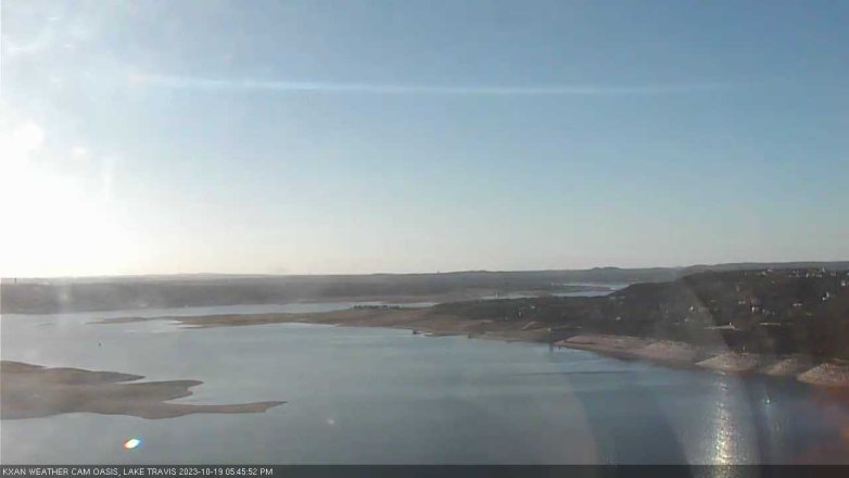 Lake Travis webcam, October 19, 2023 5:45 PM CT