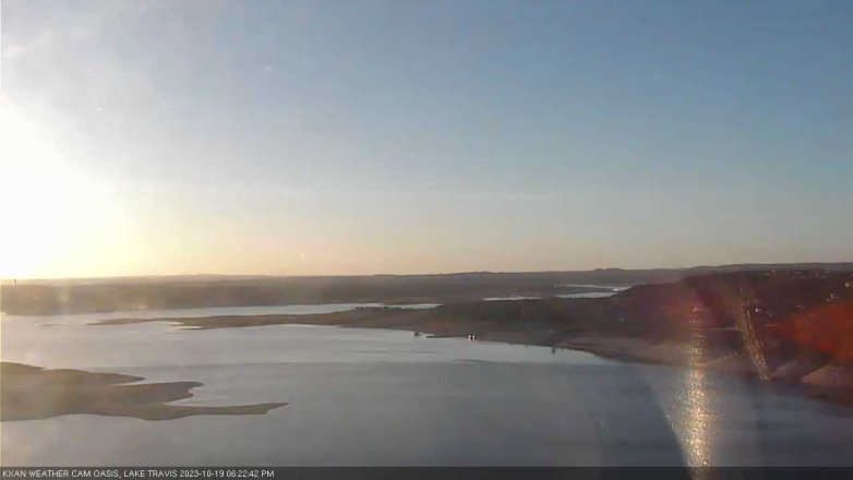 Lake Travis webcam, October 19, 2023 6:25 PM CT