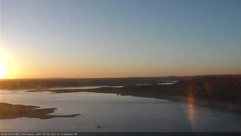 Lake Travis webcam, October 19, 2023 6:45 PM CT