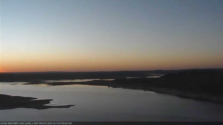 Lake Travis webcam, October 19, 2023 7:00 PM CT