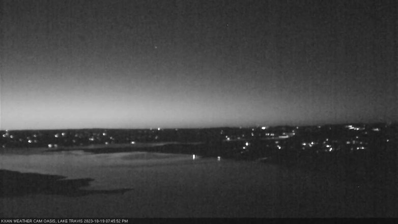 Lake Travis webcam, October 19, 2023 7:45 PM CT