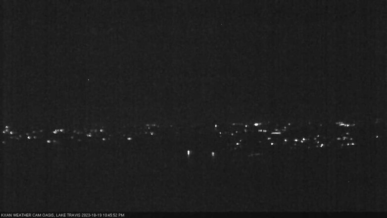 Lake Travis webcam, October 19, 2023 10:45 PM CT