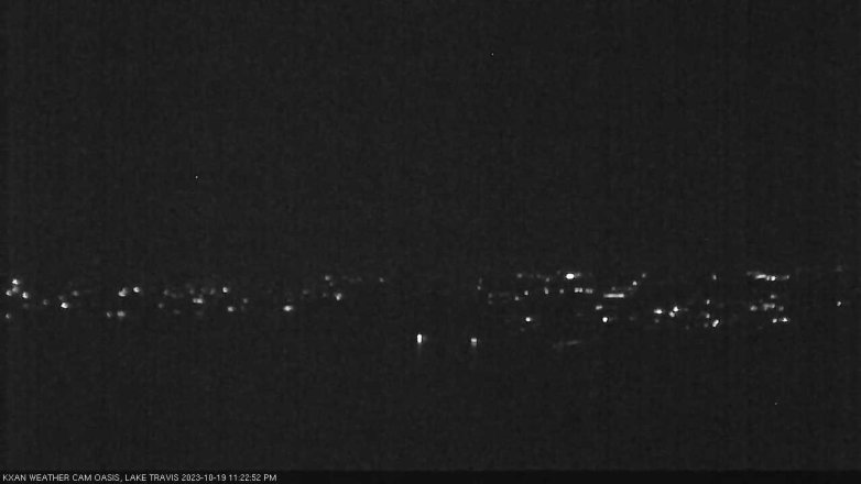 Lake Travis webcam, October 19, 2023 11:25 PM CT