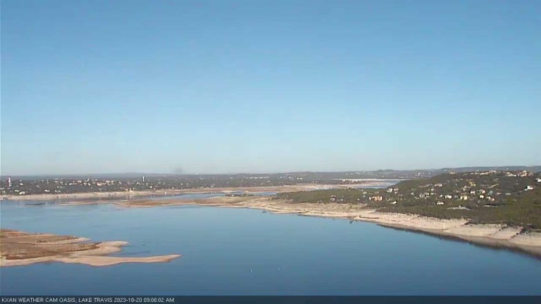 Lake Travis webcam, October 20, 2023 9:00 AM CT