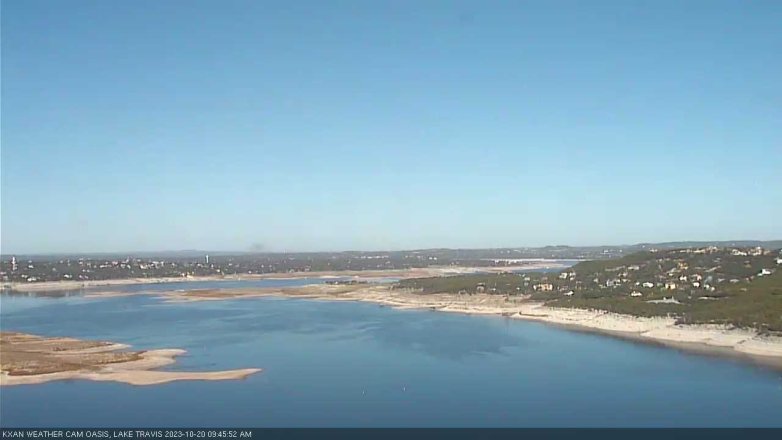 Lake Travis webcam, October 20, 2023 9:45 AM CT