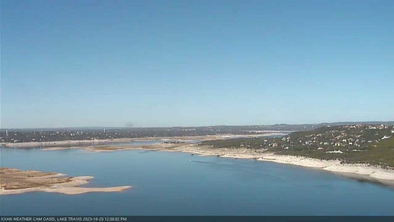Lake Travis webcam, October 20, 2023 12:00 PM CT