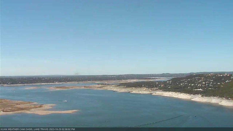 Lake Travis webcam, October 20, 2023 2:00 PM CT