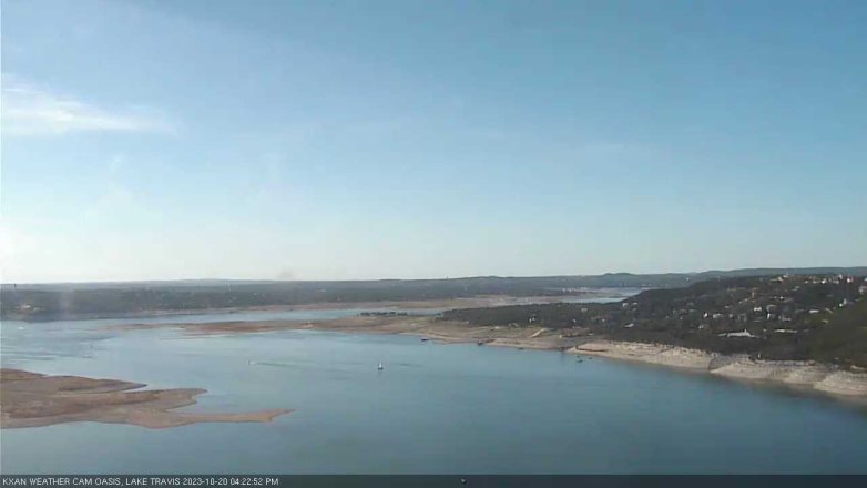 Lake Travis webcam, October 20, 2023 4:25 PM CT
