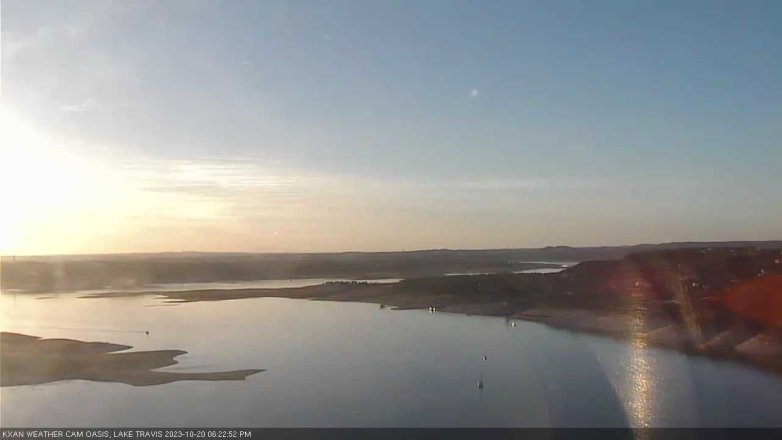 Lake Travis webcam, October 20, 2023 6:25 PM CT