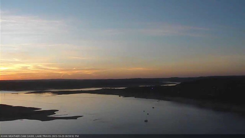 Lake Travis webcam, October 20, 2023 7:00 PM CT