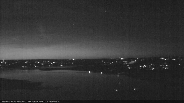 Lake Travis webcam, October 20, 2023 7:45 PM CT