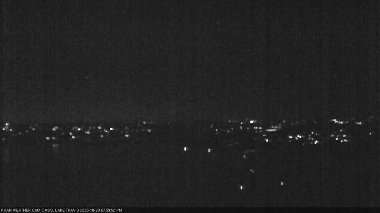 Lake Travis webcam, October 20, 2023 8:00 PM CT