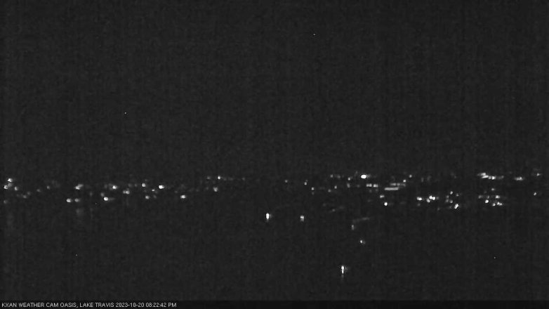 Lake Travis webcam, October 20, 2023 8:25 PM CT