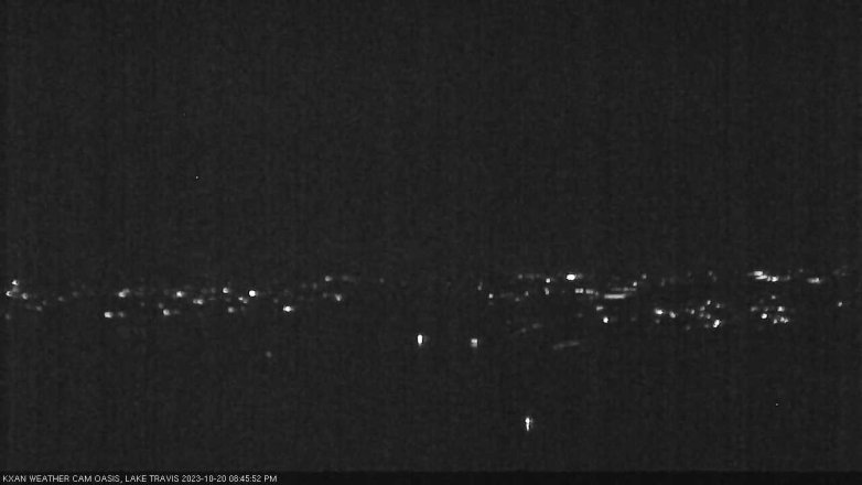 Lake Travis webcam, October 20, 2023 8:45 PM CT
